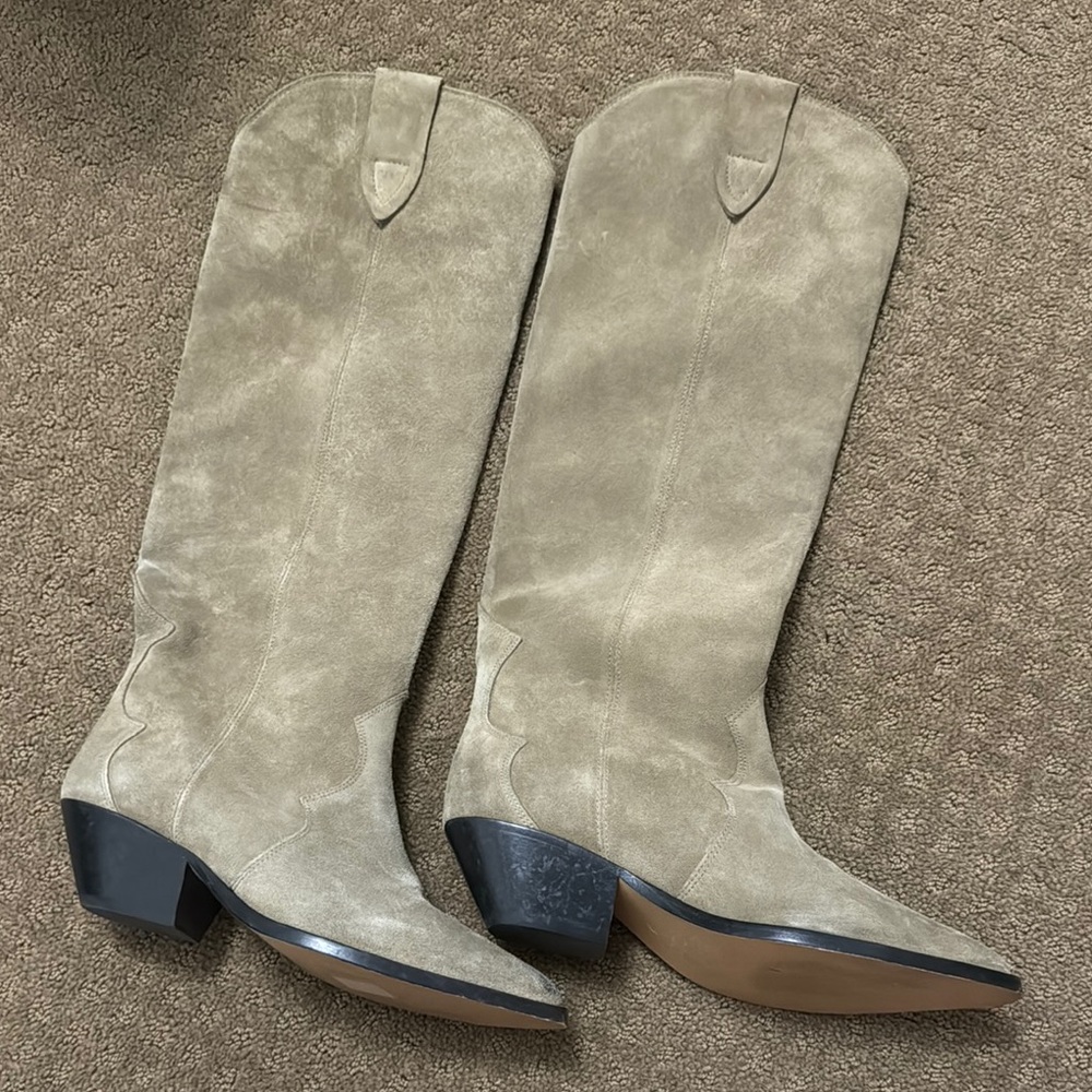Isabel Marant Tan Heeled Boots